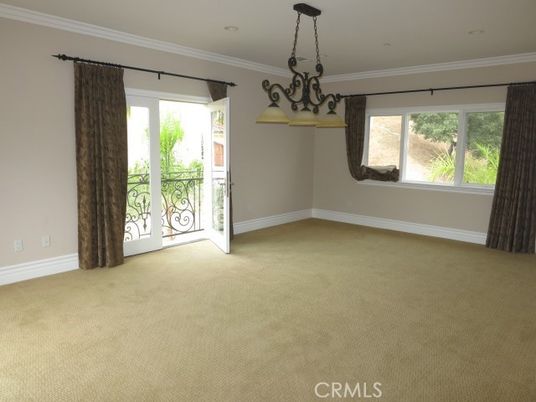 Chandelier, Empty room, Interior
