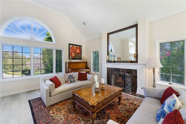 Fireplace, Interior, Living room, Recessed Lighting