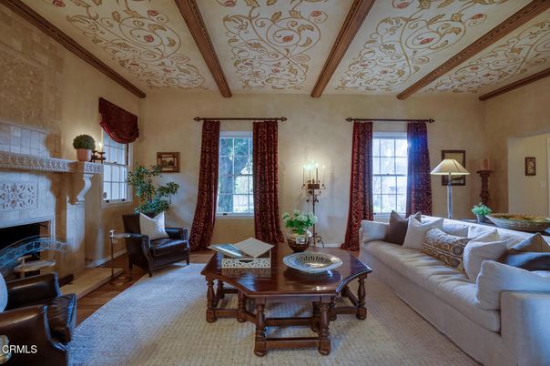 Fireplace, Interior, Living room, Wooden Beams, Wood Texture Flooring