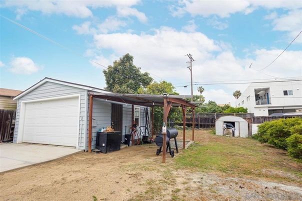 Backyard, Detached Garage, Exterior