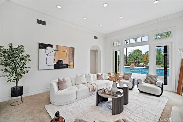 Interior, Living room, Recessed Lighting