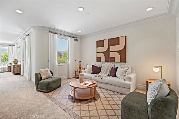 Interior, Living room, Recessed Lighting