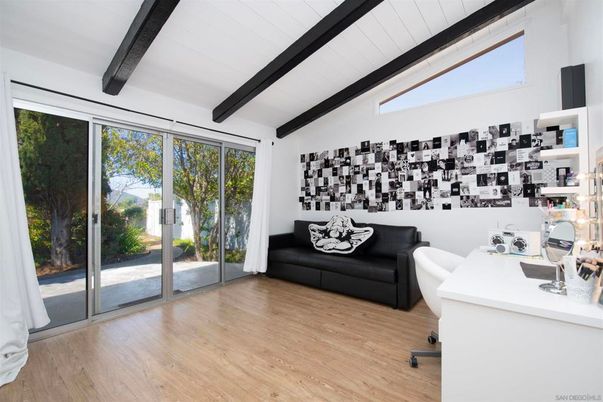 Home Office, Interior, Wooden Beams, Wood Texture Flooring