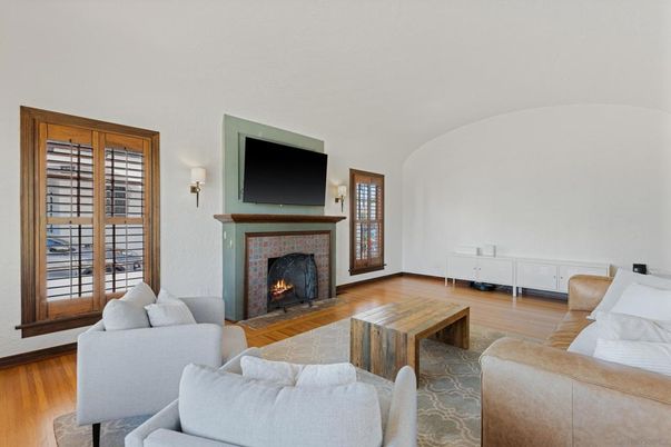 Fireplace, Interior, Living room, Wood Texture Flooring