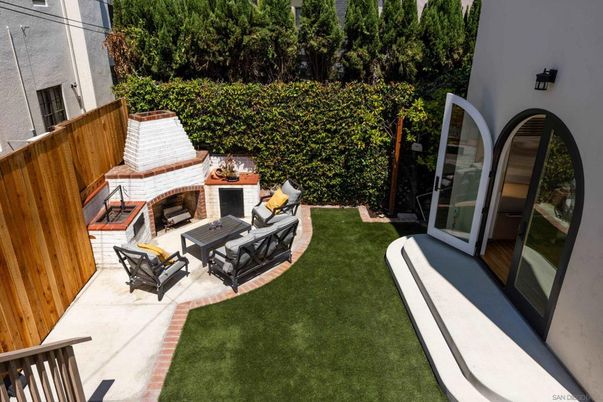 Backyard, Exterior, Fireplace