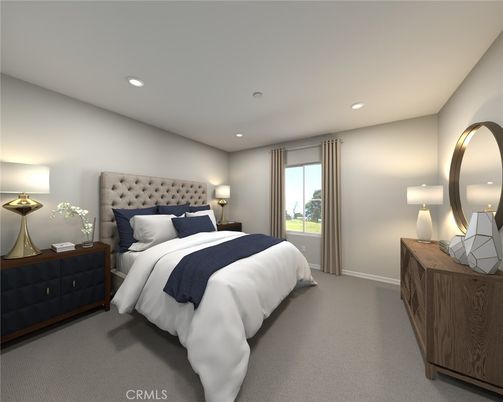 Bedroom, Interior, Recessed Lighting