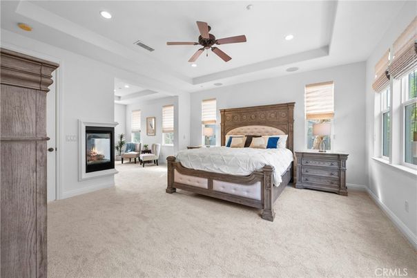 Bedroom, Fireplace, Interior, Recessed Lighting