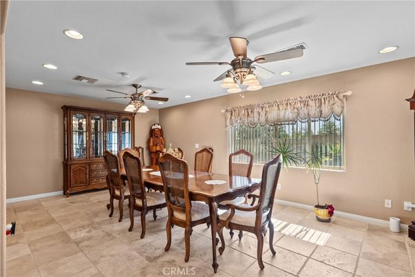 Dining room, Interior, Recessed Lighting