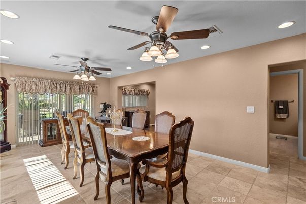 Dining room, Interior, Recessed Lighting
