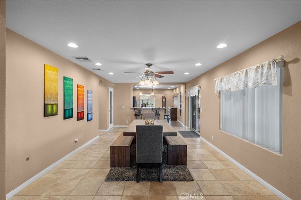 Dining room, Interior, Recessed Lighting