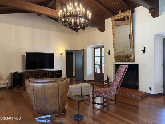 Chandelier, Interior, Wooden Beams, Wooden Ceilings, Wood Texture Flooring