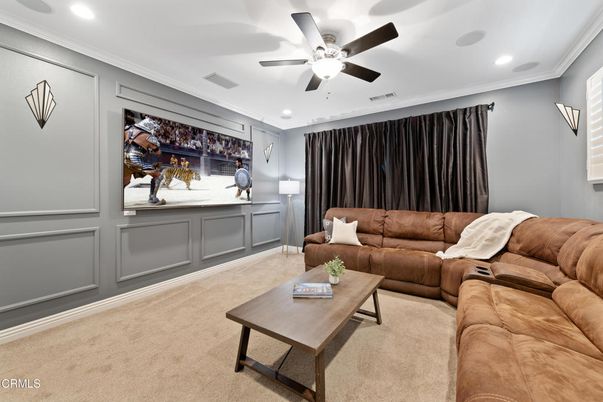 Interior, Living room, Recessed Lighting