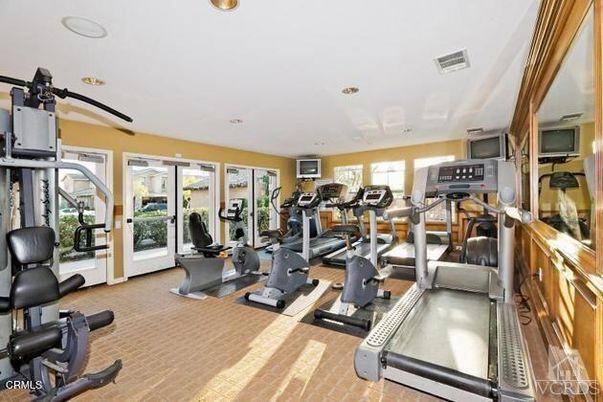 Fitness Equipment, Gym, Interior, Recessed Lighting