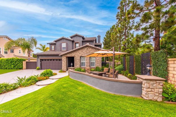 Attached, Backyard, Exterior, Facade, Mediterranean
