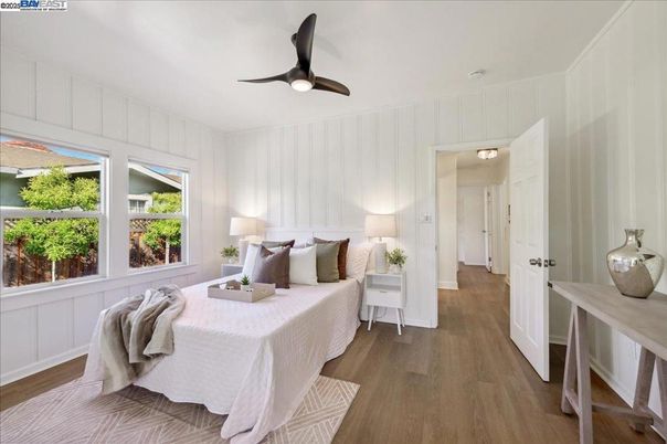 Bedroom, Interior, Wood Texture Flooring