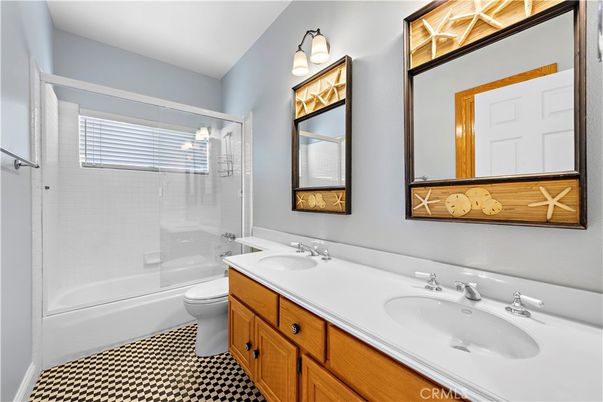 Bathroom, Dual Sink Vanities, Glass Shower, Interior