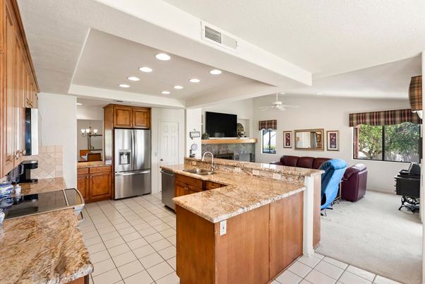 Interior, Kitchen, Living room, Recessed Lighting, Stainless Steel Appliances