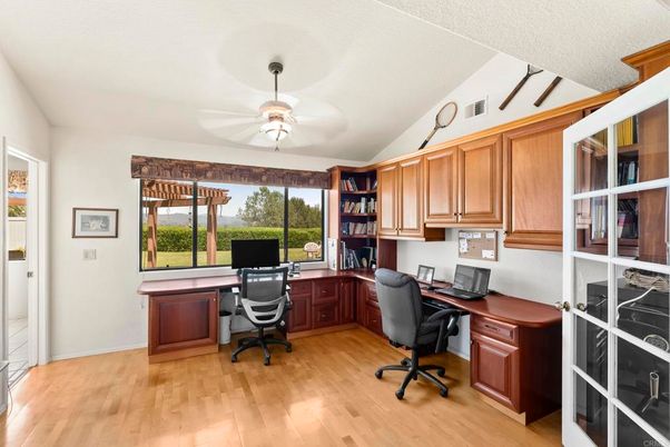Home Office, Interior, Wood Texture Flooring