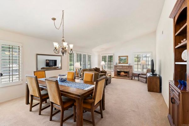 Chandelier, Dining room, Fireplace, Interior, Living room
