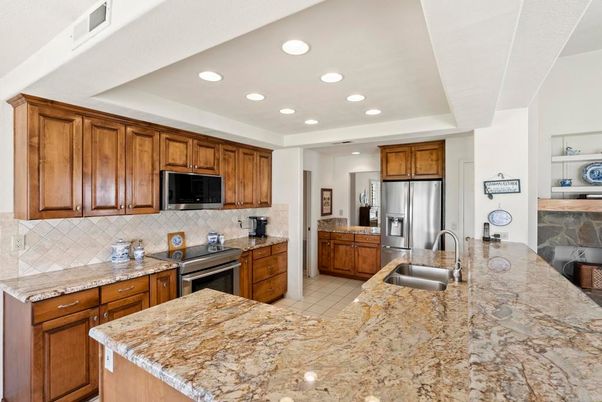 Interior, Kitchen, Recessed Lighting, Stainless Steel Appliances