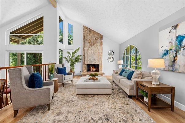 Fireplace, Interior, Living room, Wood Texture Flooring