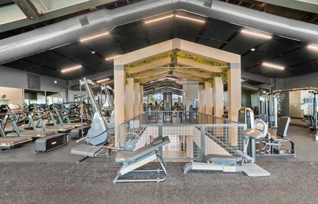 Fitness Equipment, Gym, Interior, Recessed Lighting