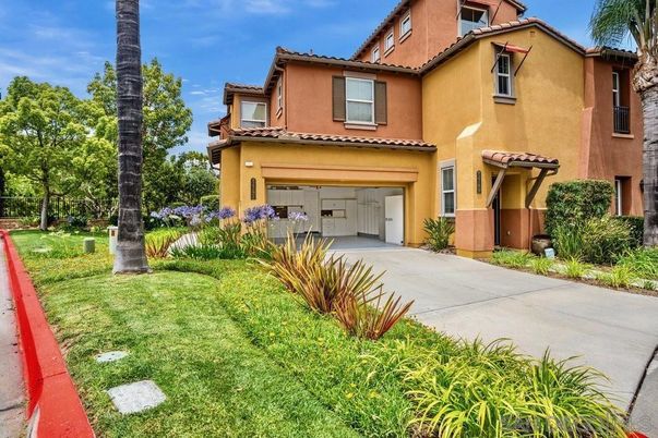 Attached, Backyard, Exterior, Facade, Mediterranean