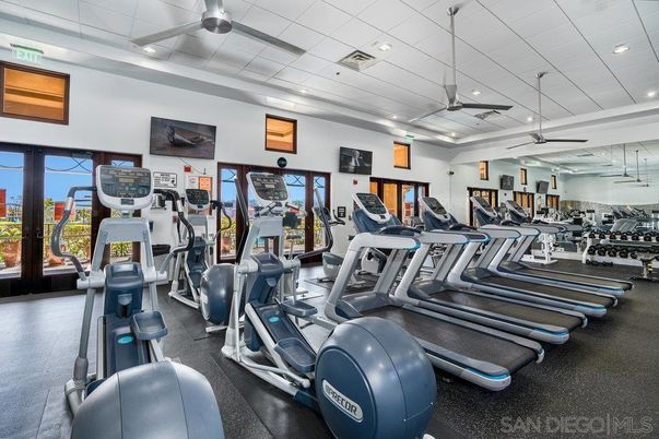 Fitness Equipment, Gym, Interior, Recessed Lighting