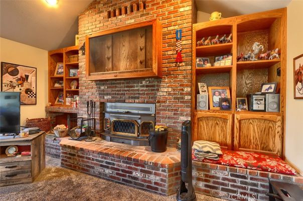 Fireplace, Interior, Stone Walls