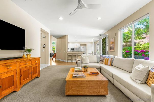 Interior, Kitchen, Living room, Recessed Lighting, Wood Texture Flooring