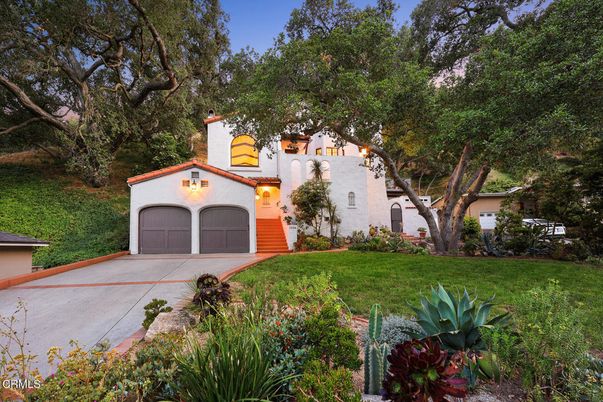 Attached, Backyard, Exterior, Facade, Spanish Mediterranean
