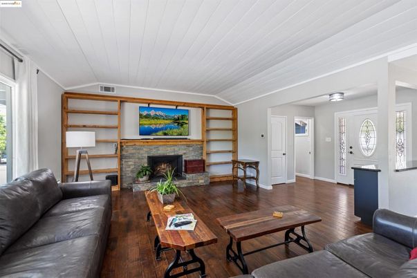 Fireplace, Interior, Living room, Wood Texture Flooring
