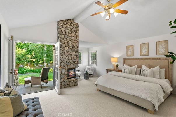Bedroom, Fireplace, Interior, Stone Walls
