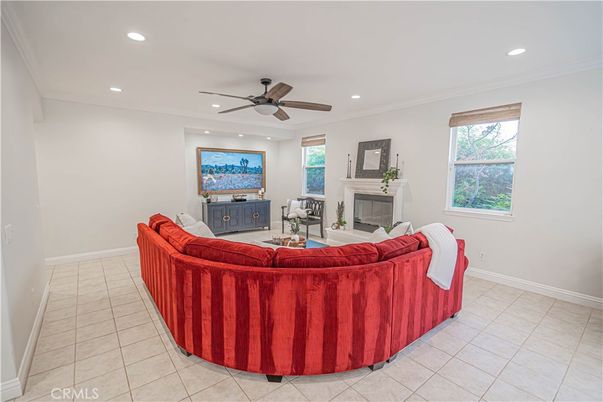 Fireplace, Interior, Living room, Recessed Lighting