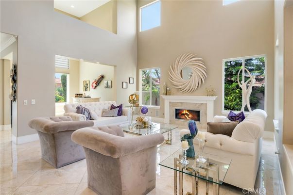 Fireplace, Interior, Living room, Recessed Lighting
