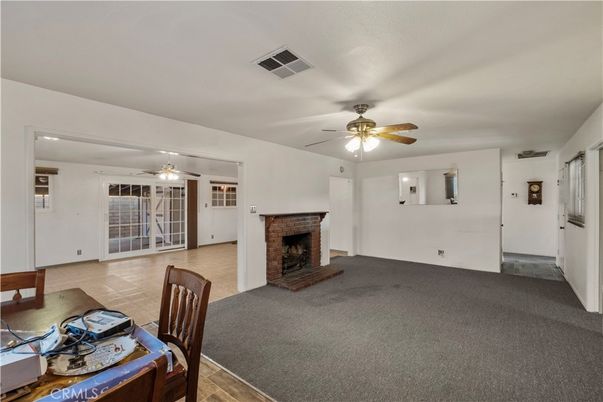 Empty room, Fireplace, Interior
