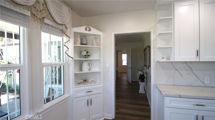 Interior, Marble Walls, Wood Texture Flooring
