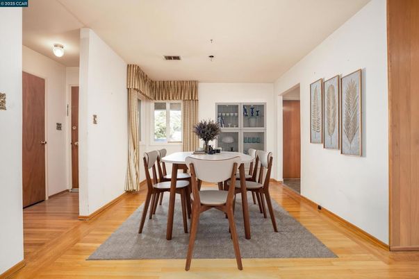 Dining room, Interior, Wood Texture Flooring
