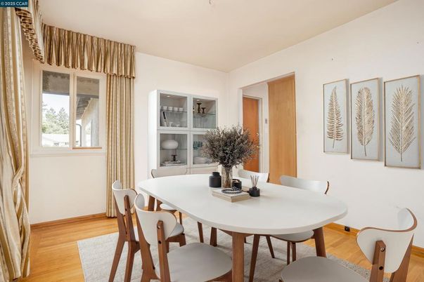 Dining room, Interior, Wood Texture Flooring