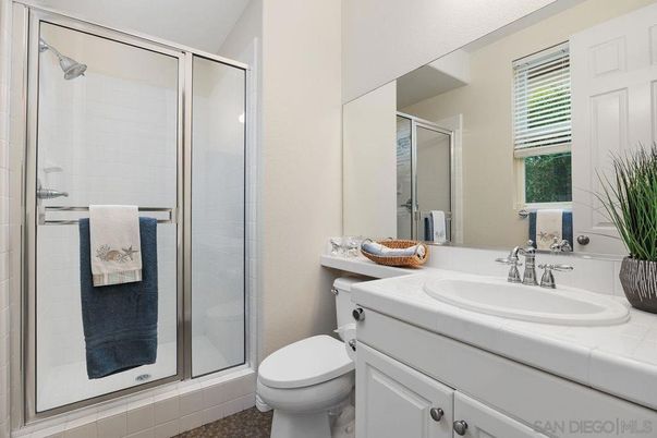 Bathroom, Glass Shower, Interior, Tile Countertops