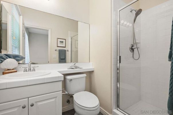 Bathroom, Glass Shower, Interior, Tile Countertops