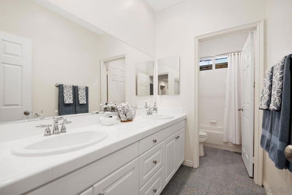 Bathroom, Dual Sink Vanities, Interior, Tile Countertops