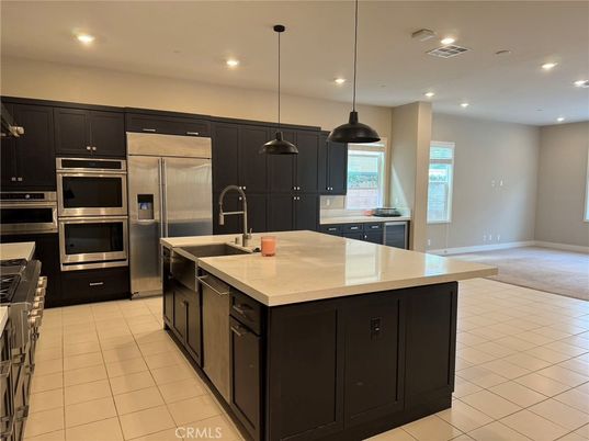 Interior, Kitchen, Pendant Lights, Recessed Lighting, Stainless Steel Appliances