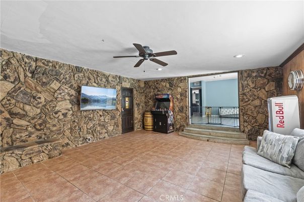 Interior, Recessed Lighting, Stone Walls