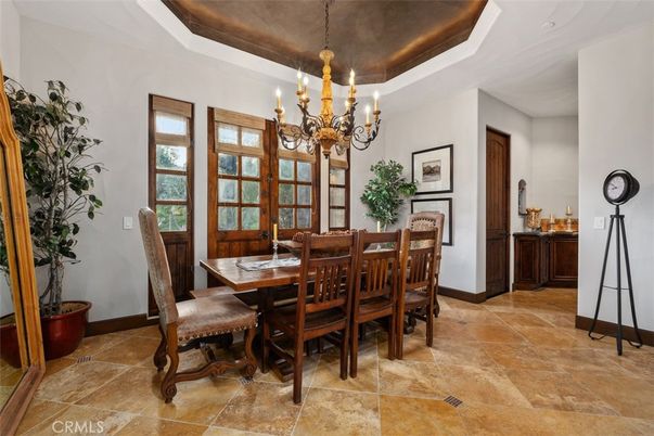Chandelier, Dining room, Interior