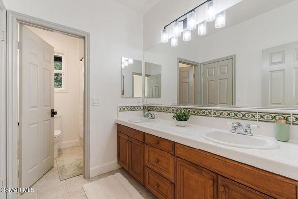Bathroom, Dual Sink Vanities, Interior, Tile Countertops