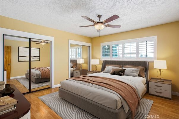 Bedroom, Interior, Wood Texture Flooring