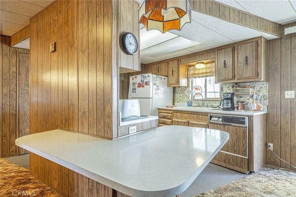 Interior, Kitchen, Wooden Walls