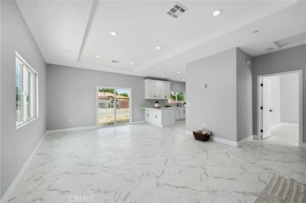 Interior, Kitchen, Marble, Recessed Lighting