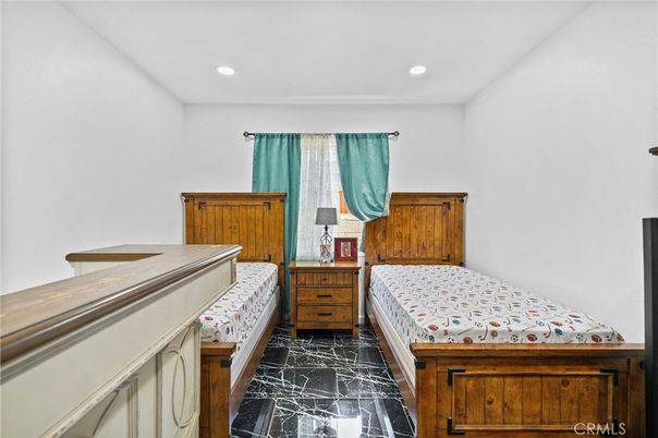 Bedroom, Interior, Marble, Recessed Lighting